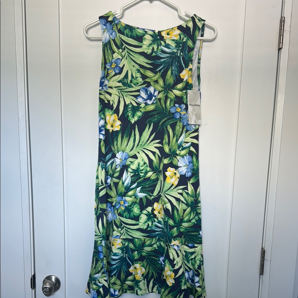 Tommy Bahama Green and Blue Halter Sundress